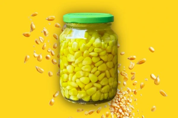 Corn Kernels — Glass Jar